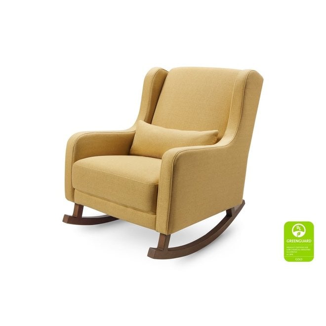 Cowhide leather single sofa rocking chair – yhomebaby