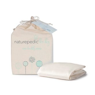 Naturepedic Oval Crib Sheet- Ivory