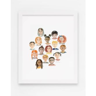 We are One Watercolor Art Print 11 x 14
