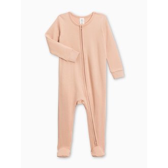 Colored Organics Peyton Zipper Sleeper-  Blush Colored Organics Peyton Zipper Sleeper-  Blush