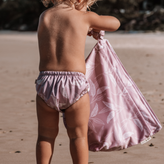 EcoNaps Reusable Swim Diaper- Mauve Natives