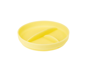 Olababy Silicone Divided Suction Plate - Lemon