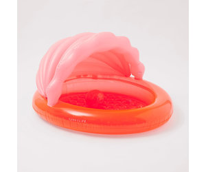 SUNNYLIFE Kiddy Pool Shell Neon Coral SUNNYLIFE Kiddy Pool Shell Neon Coral