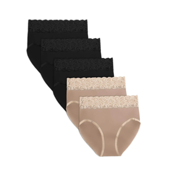 Kindred Bravely High-Waisted Postpartum Recovery Panties 5 Pack- Neutrals
