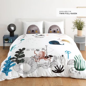 Rookie Humans Kids Bedding Set- Underwater Love