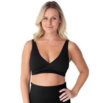 Kindred Bravely Sublime Adjustable Crossover Nursing & Lounge Bra- Black