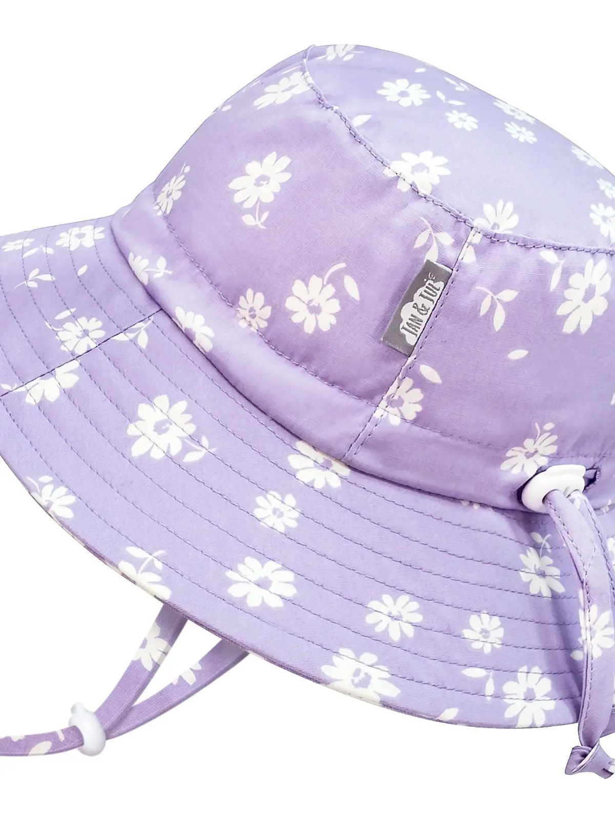 Cotton Bucket Hat - Purple Daisy - HipBabyGear