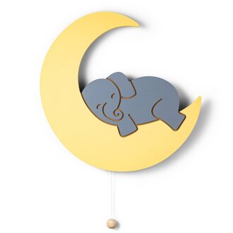 Lumieworld LumiDreams Elephant On Moon Wall Lamp