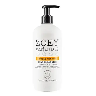 Zoey Naturals Head To Toe Wash- Sweet Citrus