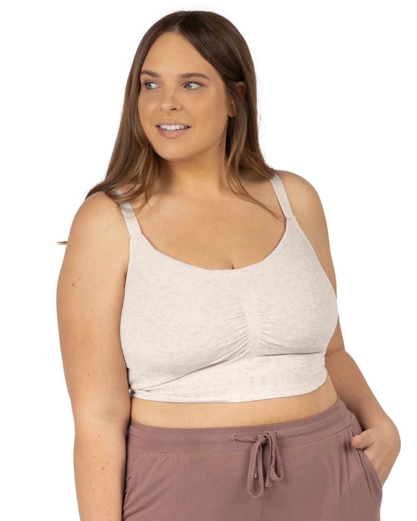 Nursing Bra and Hands Free Pumping, All in One, Soft, Sleep, Small to Plus  Sizes : : Clothing, Shoes & Accessories