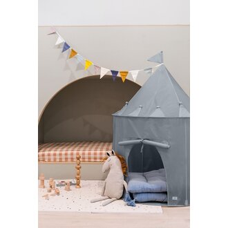3 Sprouts Recycled Fabric Play Tent Castle - Blue 3 Sprouts Recycled Fabric Play Tent Castle - Blue