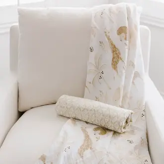 Crane Baby Swaddle Wraps 2 Pack- Kendi Crane Baby Swaddle Wraps 2 Pack- Kendi