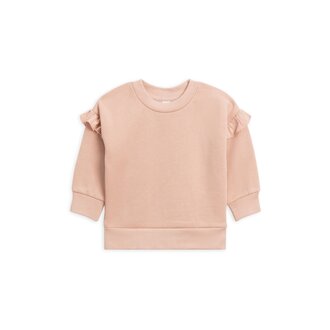 Colored Organics Abbie Fleece Ruffle Sleeve Sweatshirt- Fawn