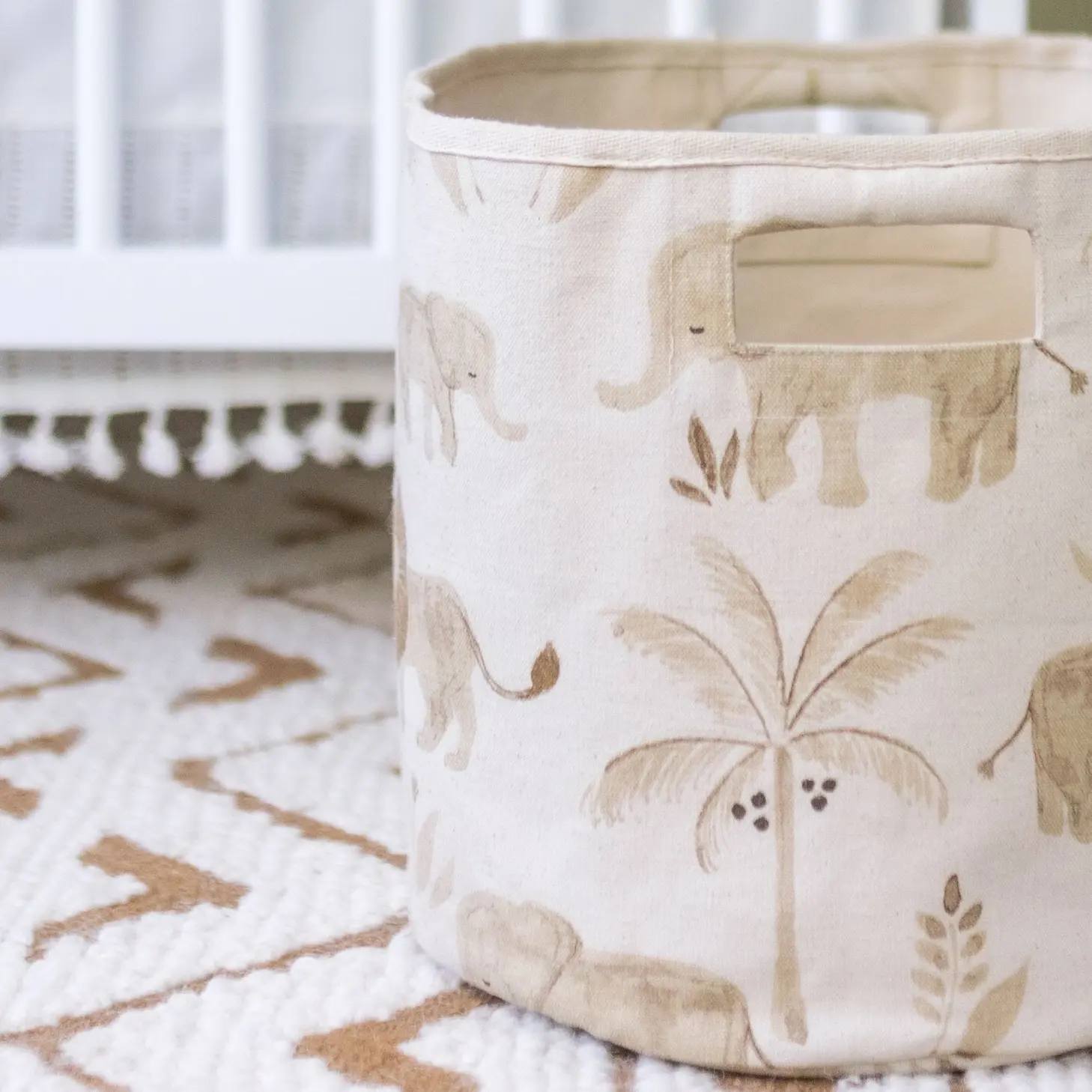 Crane Baby Canvas Storage Bin : Target