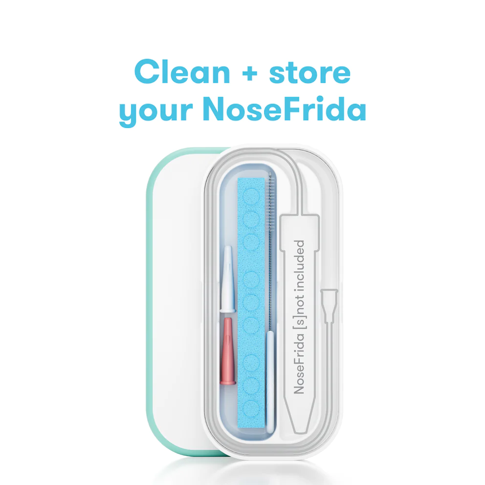 Frida Baby NoseFrida Case + Refills | Cleaning and Storage for  Doctor-Recommended NoseFrida The Snotsucker Nasal Aspirator, Storage Travel  Case