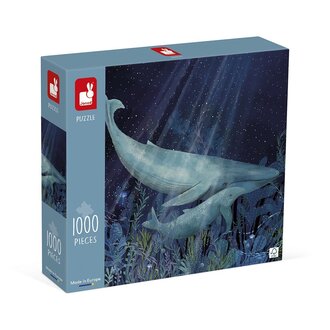 Janod Puzzle- Whales in the Deep, 1000 pieces