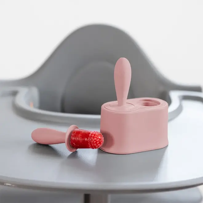 Olababy Silicone Suction Bowl with Lid - Coral