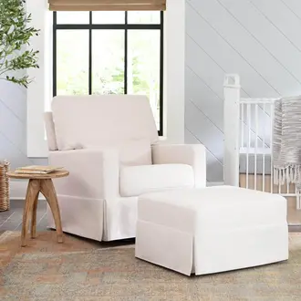 Baby appleseed crosby comfort sales swivel glider