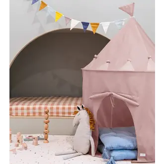 3 Sprouts Recycled Fabric Play Tent Castle - Misty Pink