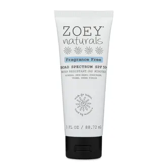 Zoey Naturals Fragrance Free Broad Spectrum Spf 50+ Zoey Naturals Fragrance Free Broad Spectrum Spf 50+