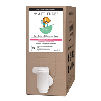 ATTITUDE Baby Bottle & Dishwashing Liquid Refill- Fragrance Free