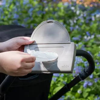 Ubbi world Ubbi On-the-Go Wipes Dispenser- Taupe