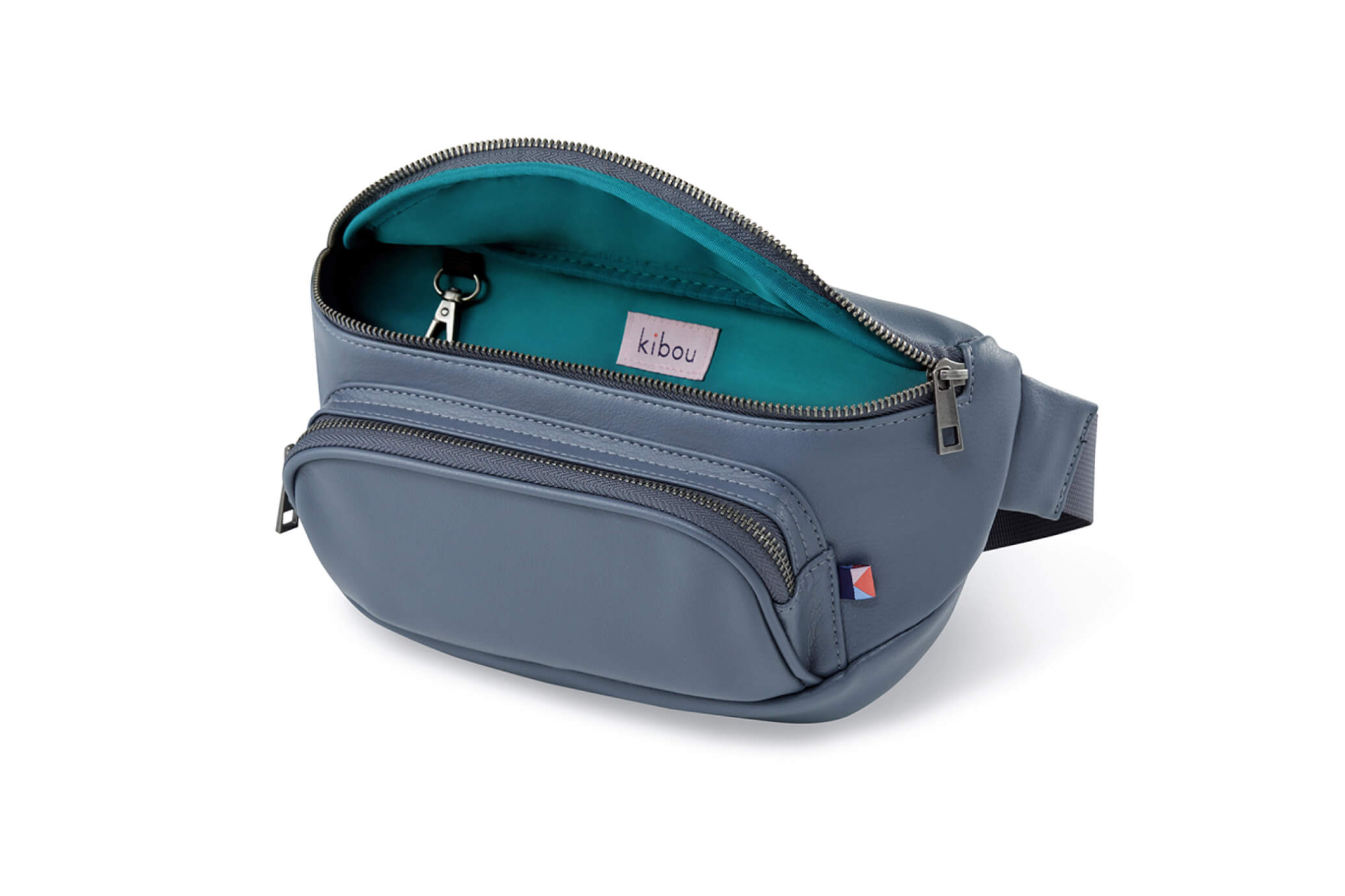 Kibou Diaper Belt Bag Smoky Indigo Vegan Leather HipBabyGear