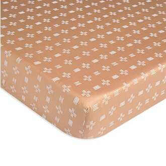 Crane Baby Crib Sheet- Kendi/ Copper Dash