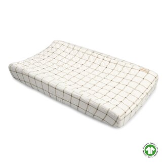 Crane Baby Organic Cotton Check Change Pad Cover