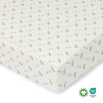 Crane Baby Organic Cotton Poppy Fitted Crib Sheet
