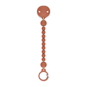 Suavinex Suavinex Silicone Pacifier Clip- Sunset Orange