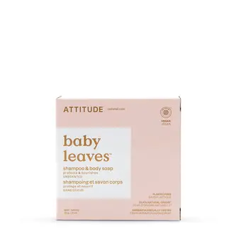ATTITUDE Baby Leaves Bar - Shampoo & Body Soap - Unscented