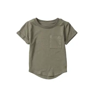 Little Bipsy Bamboo Pocket Tee - Army Green