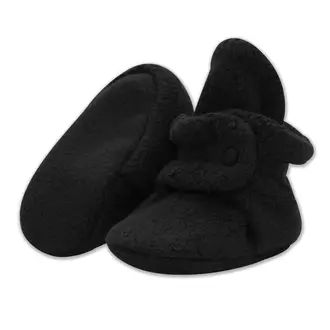 Zutano Cozie Fleece Baby Bootie- Black