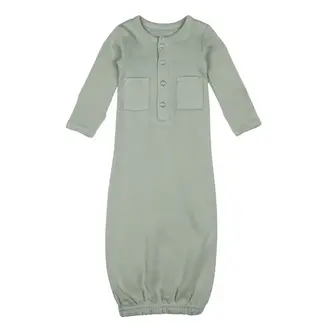 L'ovedbaby Gown, Organic- Seafoam