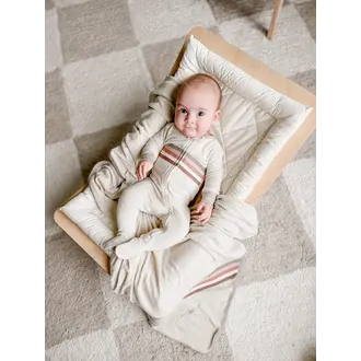 L'ovedbaby 2-Way Zipper Organic Terry Cloth Footie- Neutrals