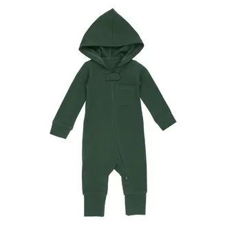 L'ovedbaby 2-Way Zipper Organic Thermal Romper- Evergreen