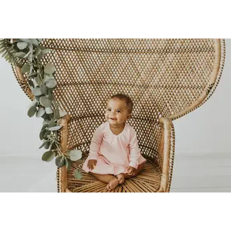 L'ovedbaby Bubble Organic Dress, Baby- Rosewater