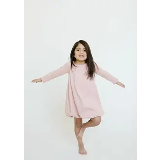 L'ovedbaby Bubble Organic Dress, Kids- Rosewater
