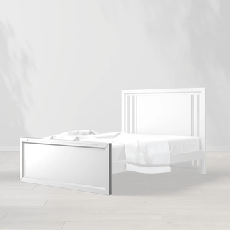Romina Furniture Romina Quadro Low Profile Footboard
