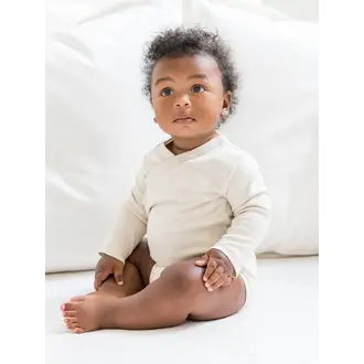 Colored Organics Classic Kimono Bodysuit  L/S - Natural