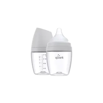 Quark Baby Buubibottle Mini Hybrid Feeding Bottle 1- Grey