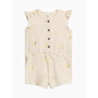 Colored Organics Shaye Romper- Lemon