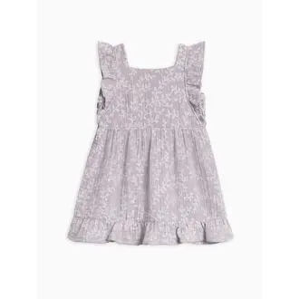 Colored Organics Jane Muslin Dress - Lucia Floral / Lilla