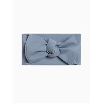 Colored Organics Organic Baby Hattie Knot Bow Wrap - Rain