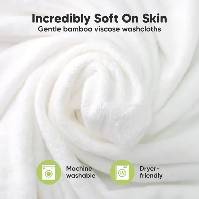 Bra Liners 6-Pack - Cotton & Viscose From Bamboo, Sweat-Wicking & Super Soft, Large White - View #7