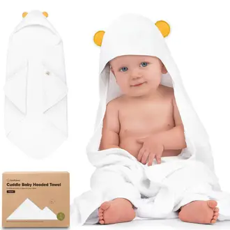 KeaBabies Cuddle Baby Hooded Towel- Bear KeaBabies Cuddle Baby Hooded Towel- Bear