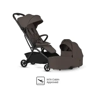 Silver Cross Nia Compact Stroller + Folding Bassinet Bundle