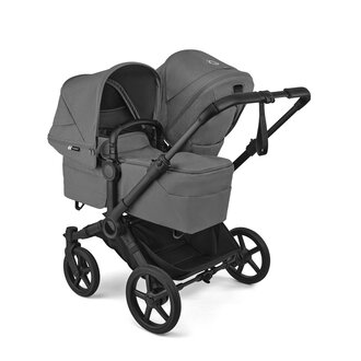 Bugaboo Bugaboo Donkey 6 Double Stroller Black/Moon Grey- Moon Grey