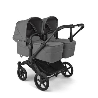 Bugaboo Bugaboo Donkey 6 Twin Stroller Black/Moon Grey- Moon Grey